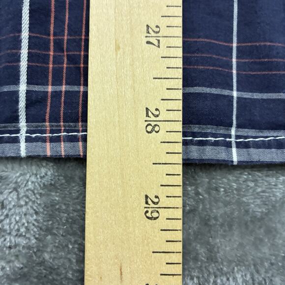 BKE Shirt Men M Blue Plaid Athletic Fit Short Sleeve Western Preppy Button Up - Picture 6 of 8